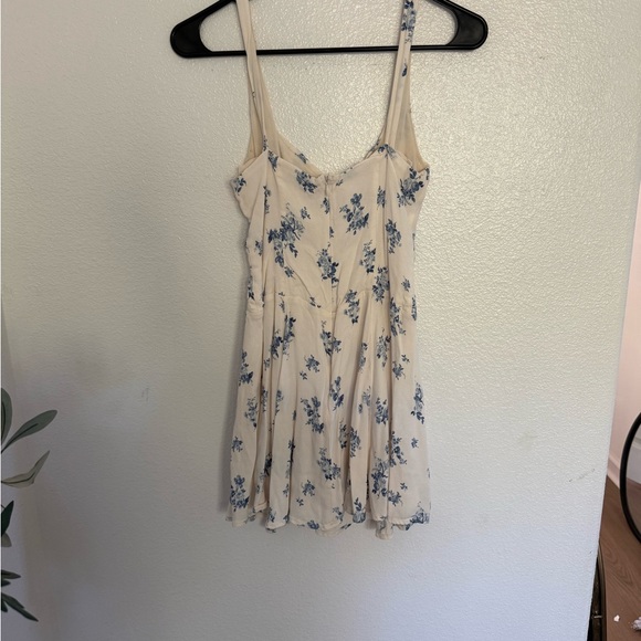 Reformation Cream and Blue Valencio Dress - Picture 3 of 3